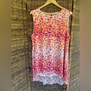 Calvin Klein Floral Top XL lined